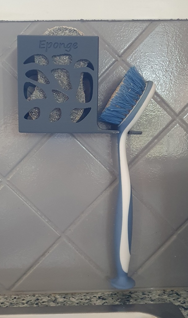 Porte éponge et brosse de cuisine-Sponge and kitchen brush holder
