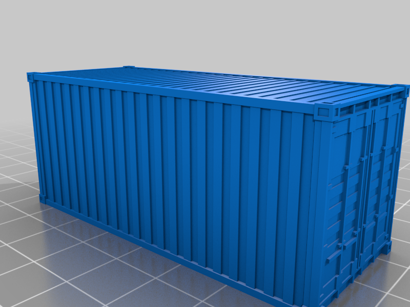 20 foot container in scale H0 (1:87)