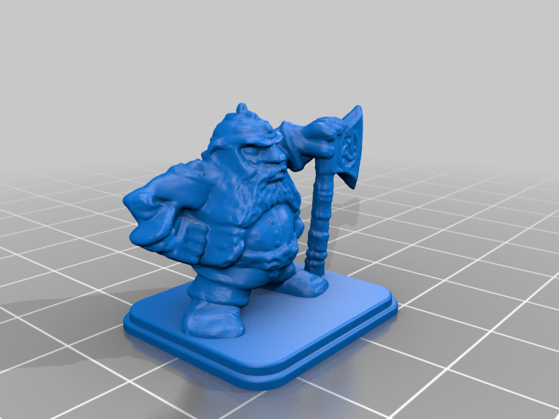 HeroQuest Dwarf Helm Axe