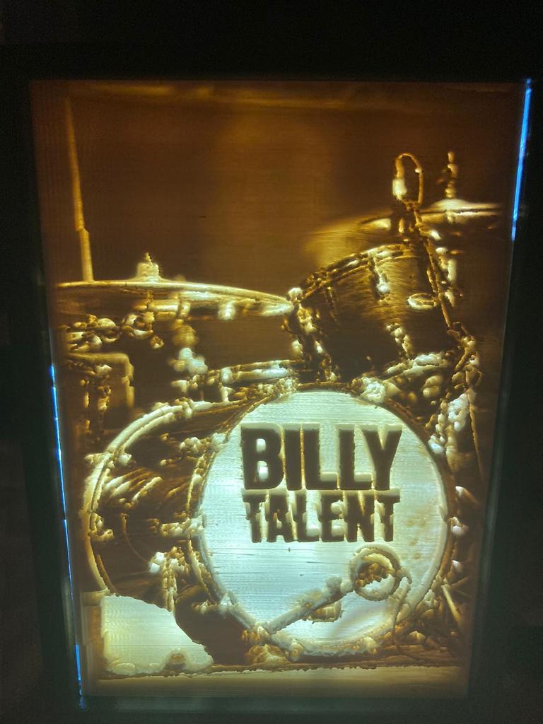 Billy Talent Lithophane
