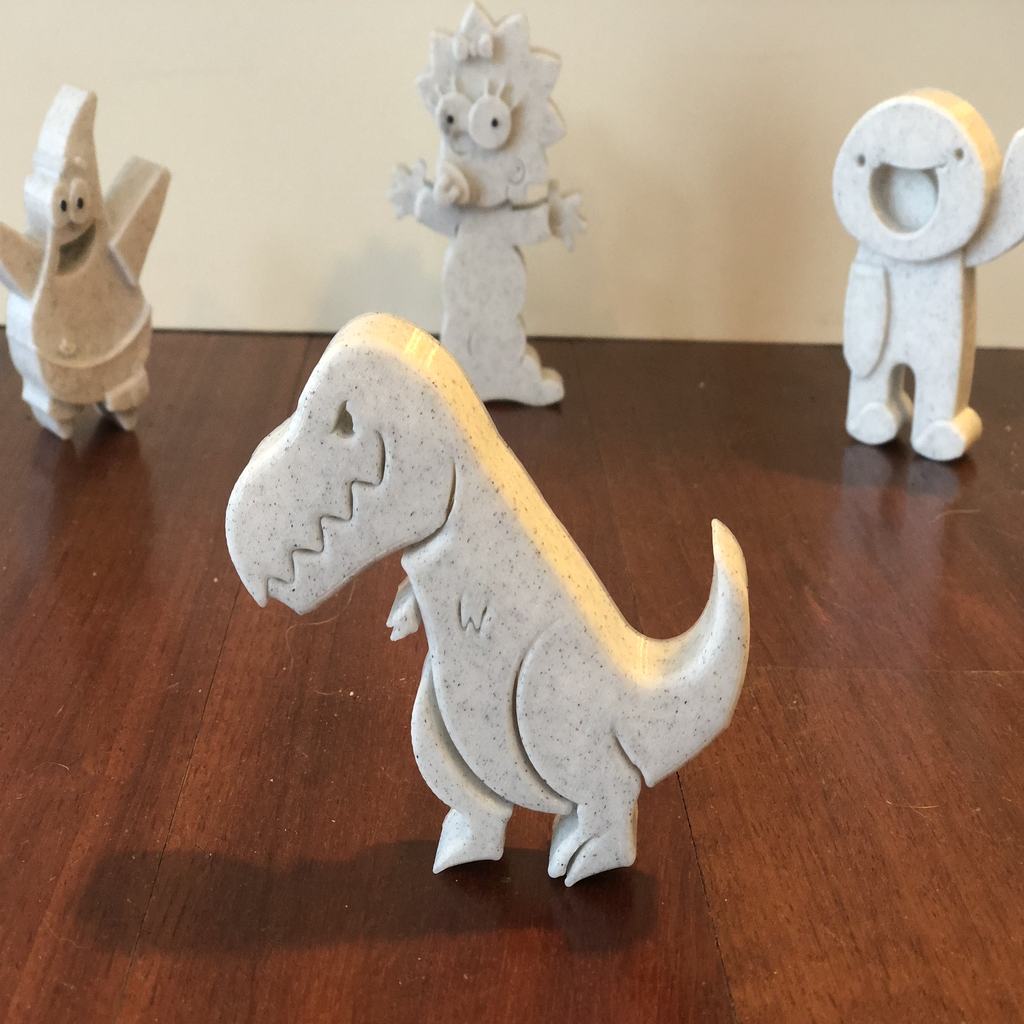 Dinosaur with Short Arms MEME - Easy Print, No Supports
