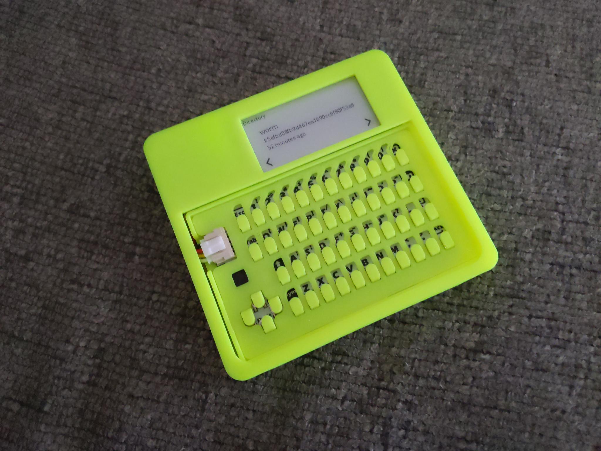 E-Paper Raspberry Pi Device With Mini Keyboard
