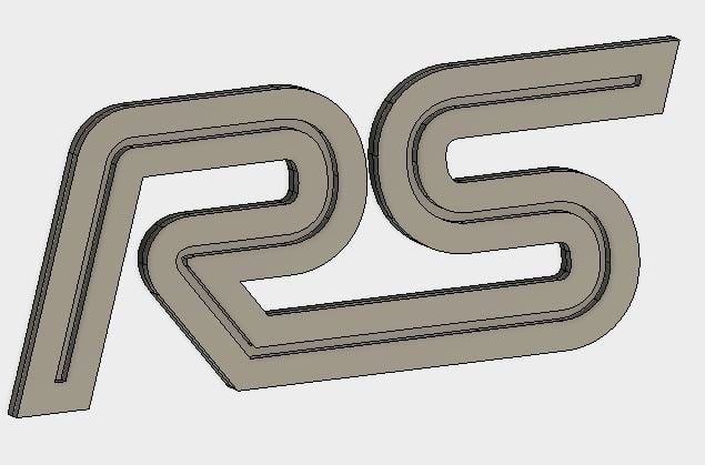Ford Focus RS Logo and Keyring 2017