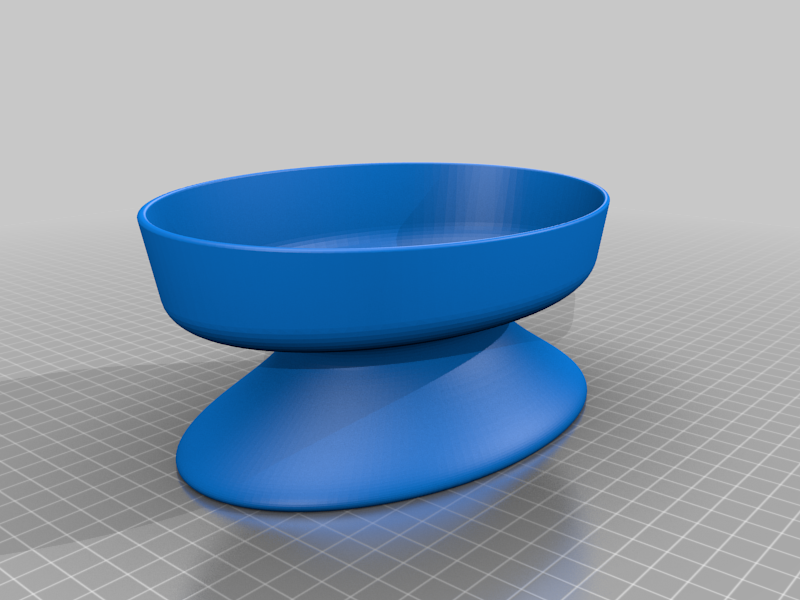 Elevated cat food bowl