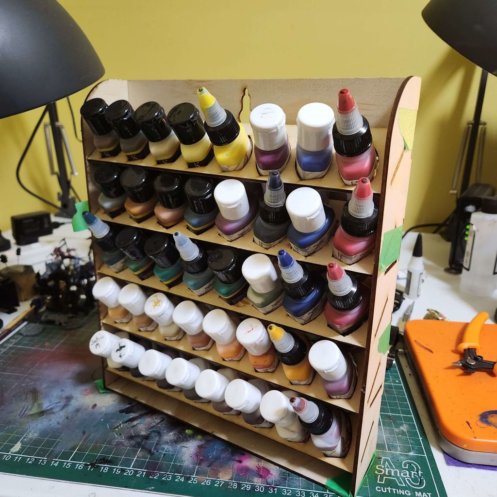 Paint rack for Kimera Paints 