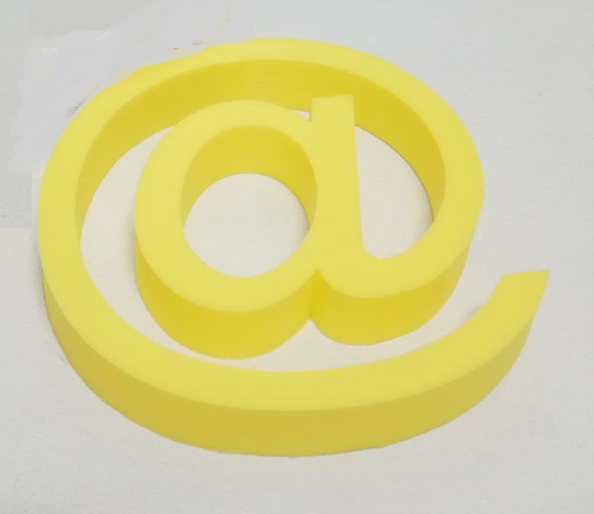 Balancing email "at" sign