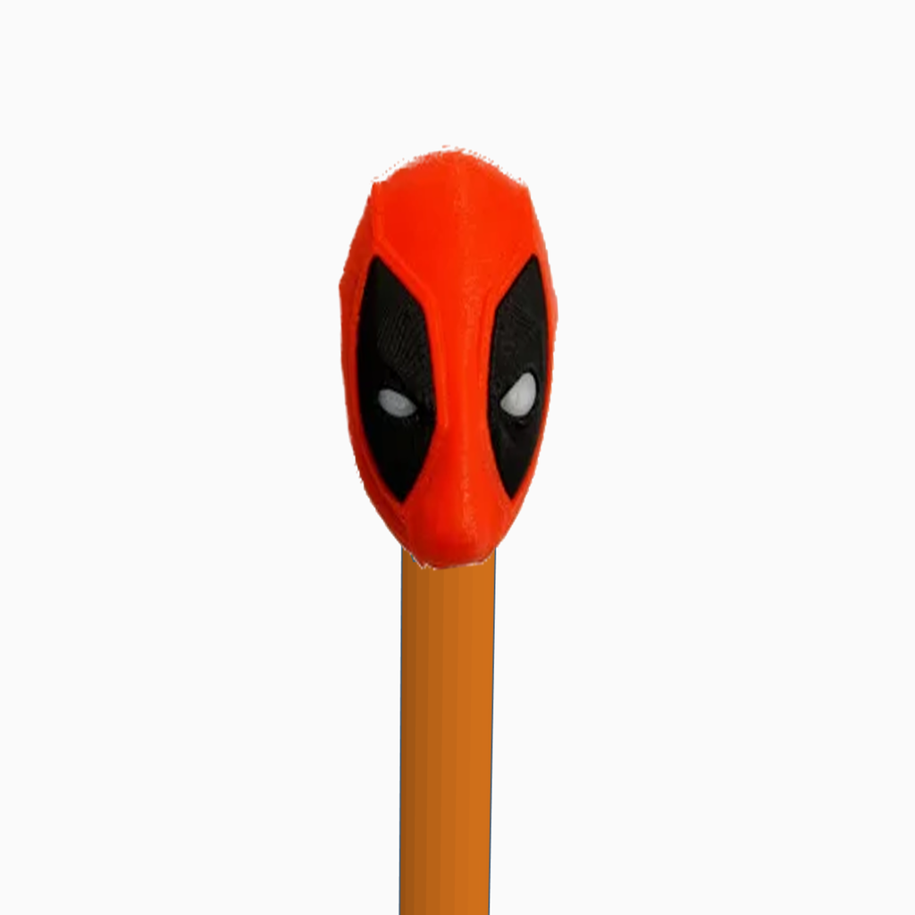 Deadpool Head Pencil Topper Multimaterial