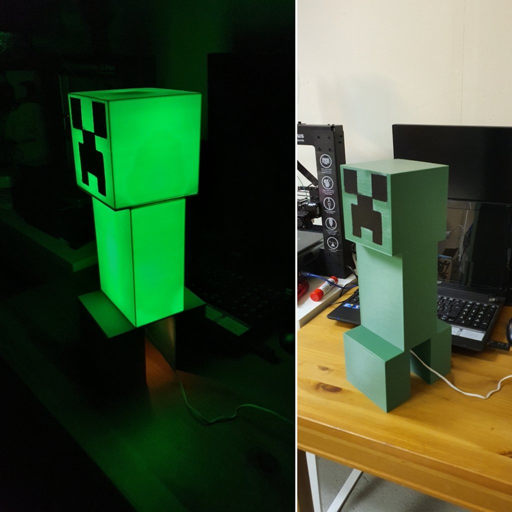 Minecraft creeper lamp