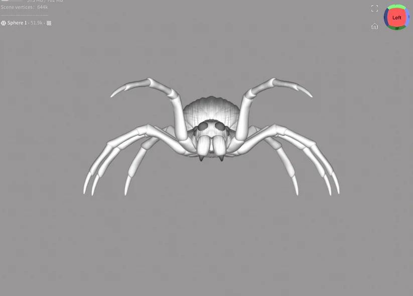 Miniatura 10 do modelo 3D Wolf Spider Mini