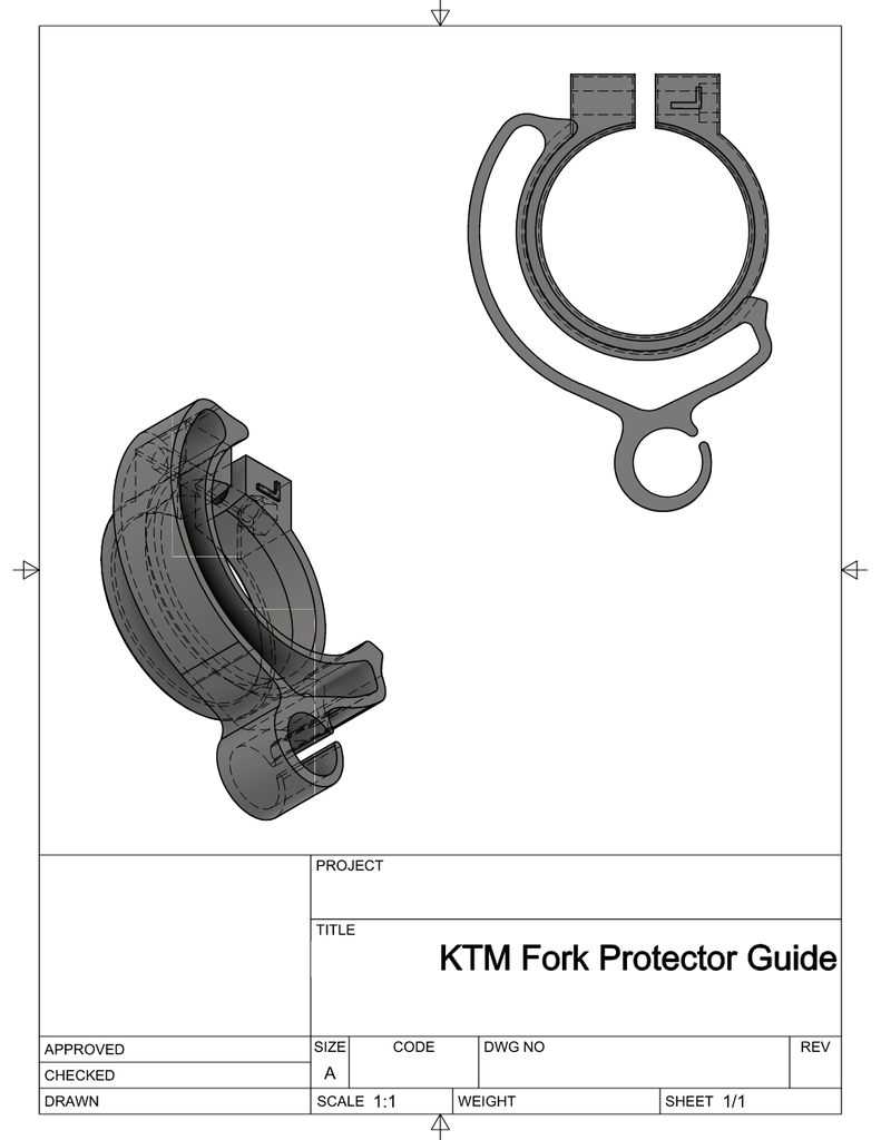 KTM LC4 Fork Protector Guides