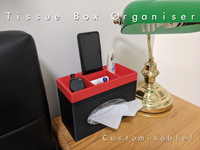 Customisable Tissue Box Organiser