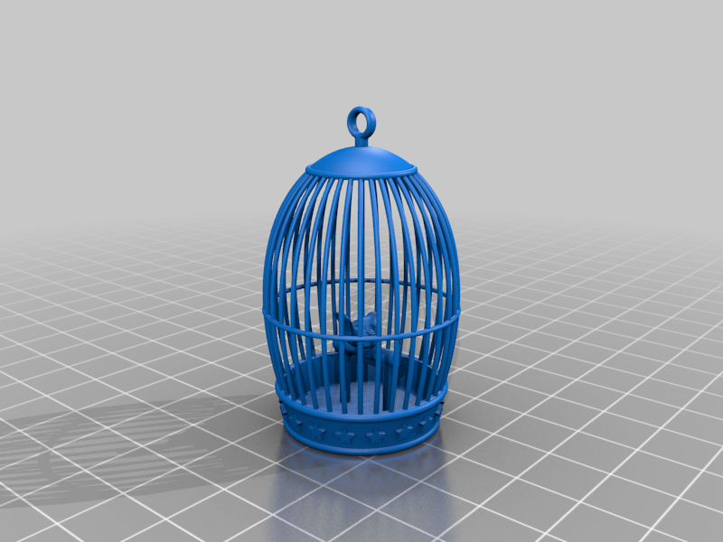 Bird in a birdcage