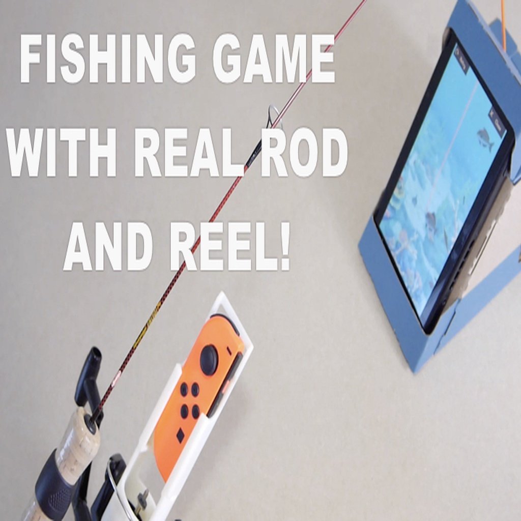 Fishing game joy-con adopters for real rod and reel (switch) by 3dadventure  - Thingiverse