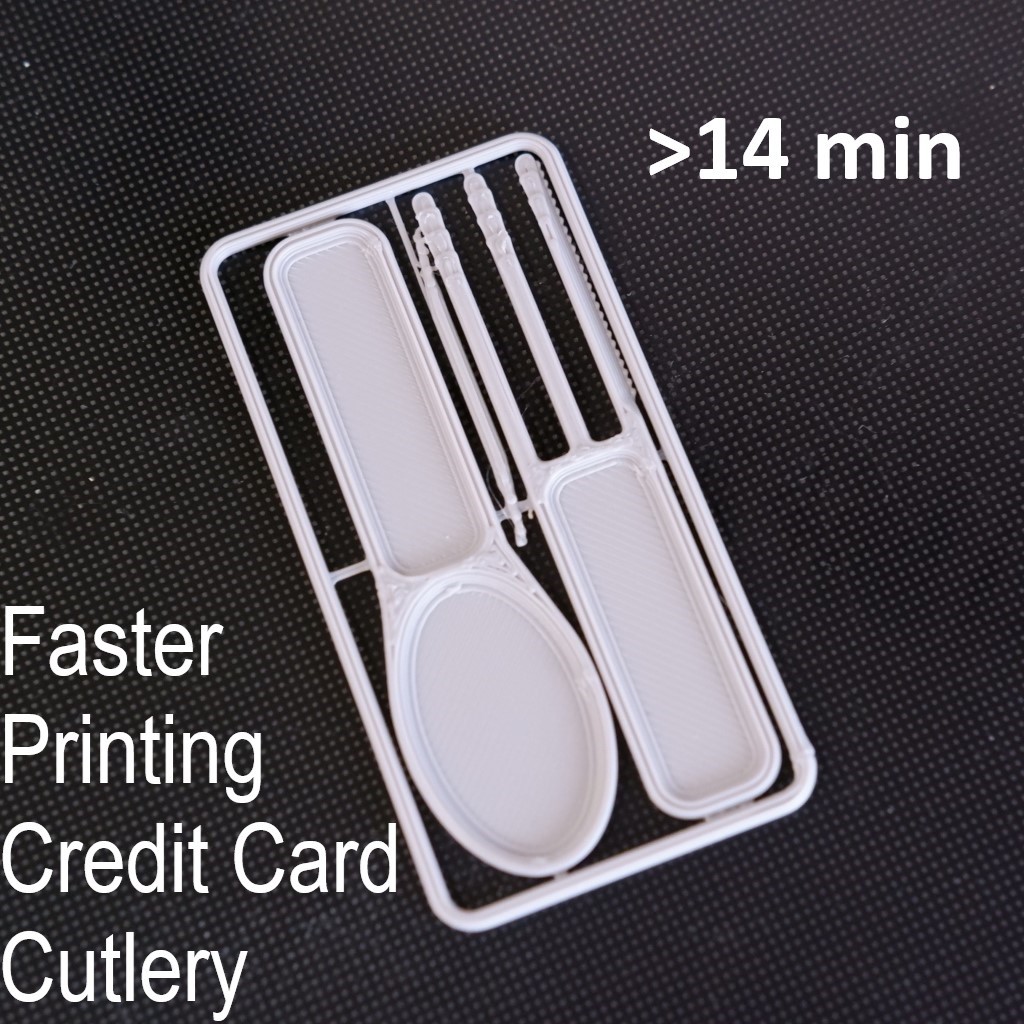 Minimal Even Faster Printing Credit Card Cutlery