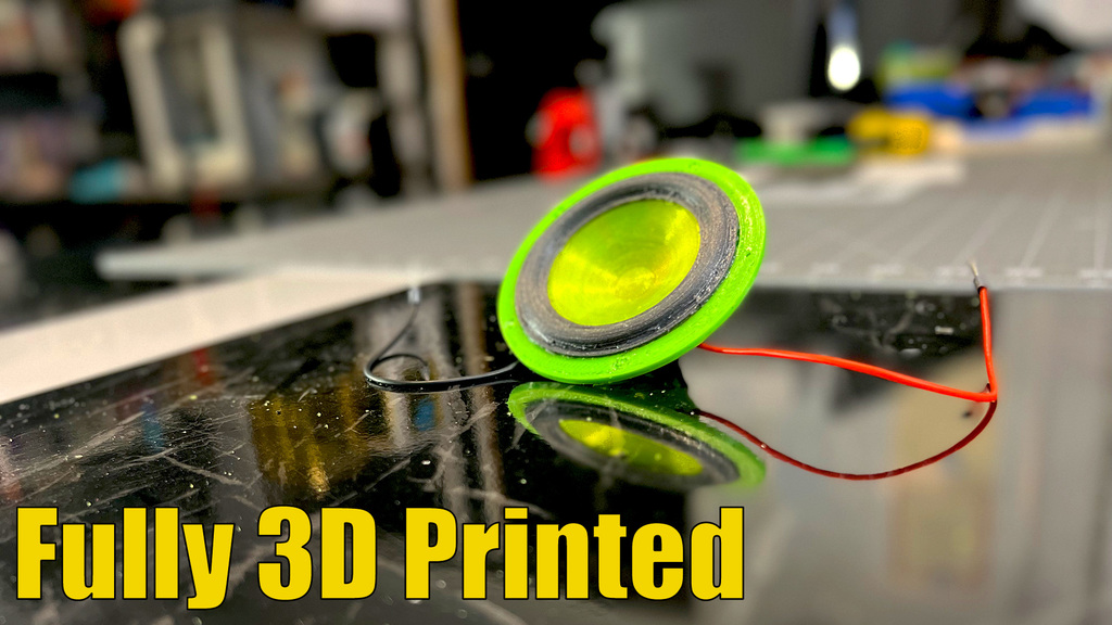 Fully 3D printed Speaker V5