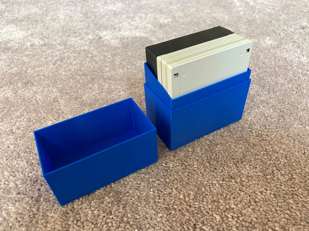 3.5" Floppy Disk Storage Box with Lid