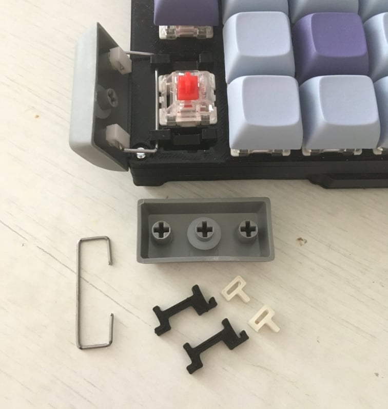 Mechanical keyboard cherry keycap stabilizers