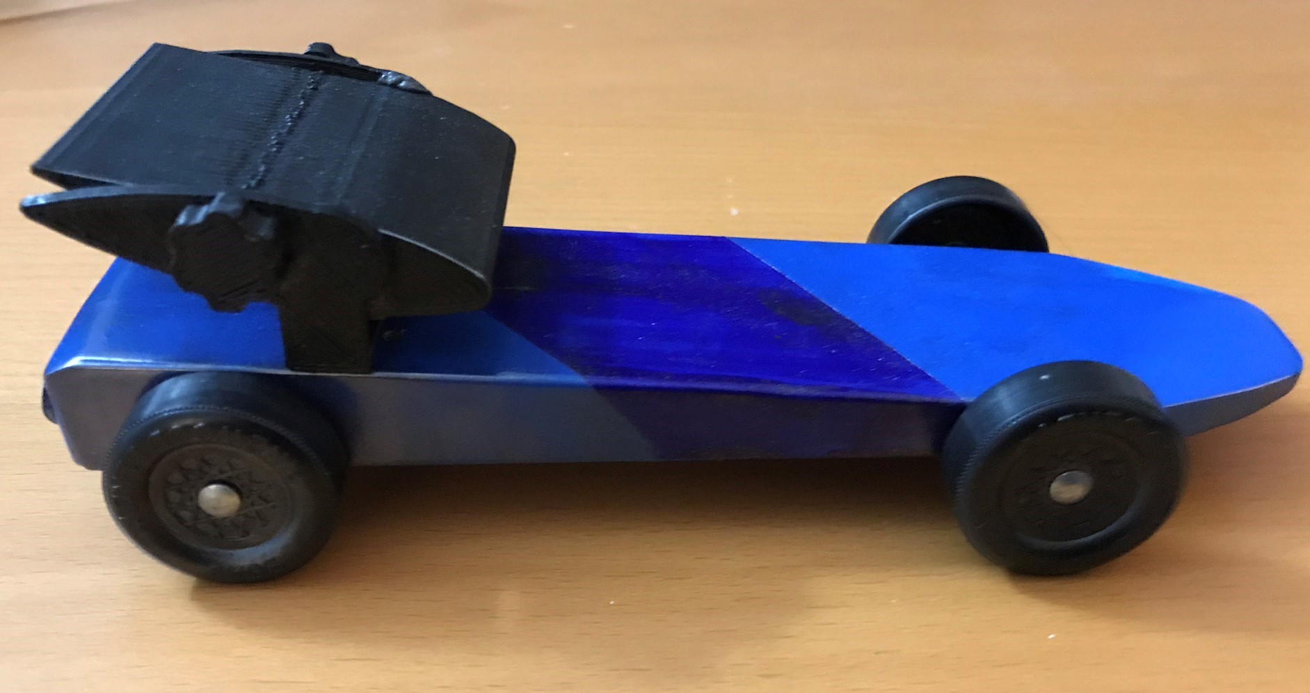 Pinewood Derby Spoiler and Weight Holder
