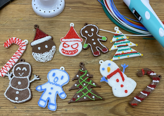 Christmas Cookies with Tinkercad + 3D pen
