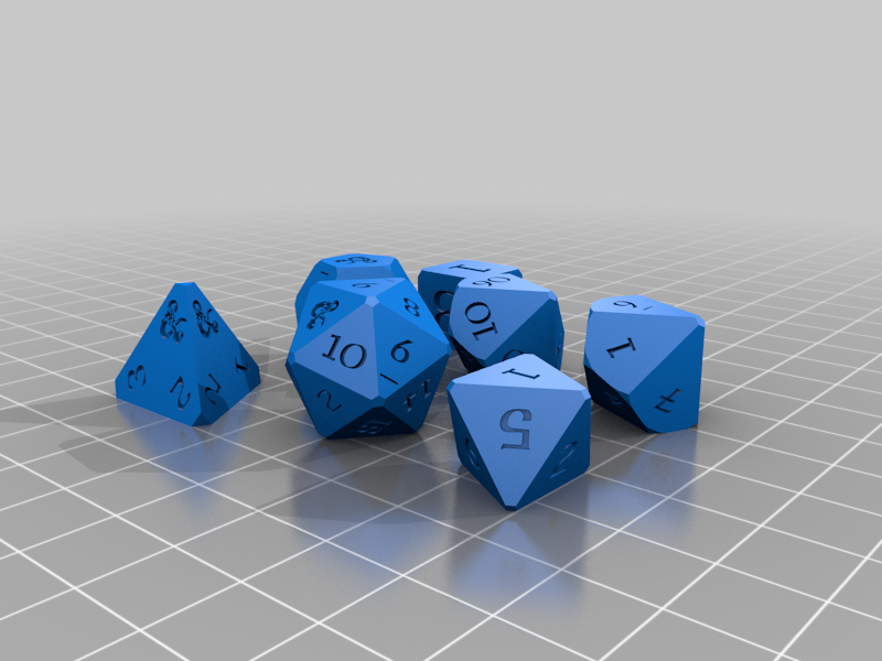 D&D Dice Set with Ampersand
