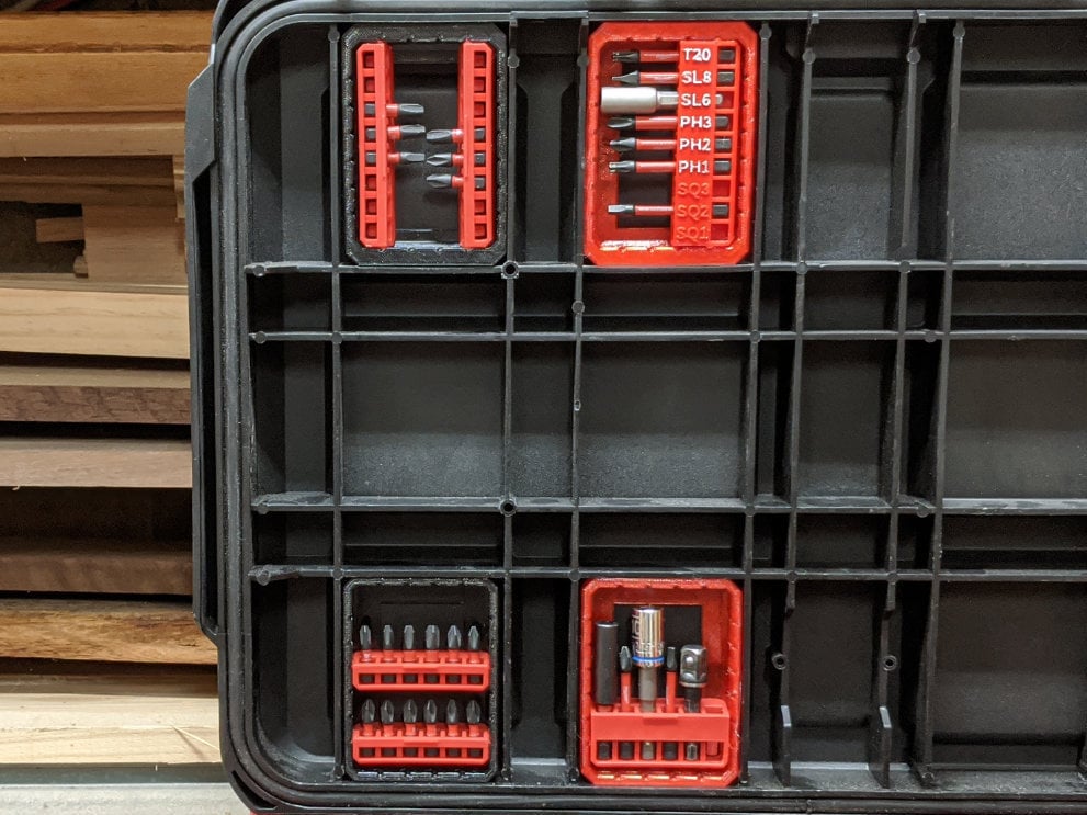 Bit Trays for Milwaukee Packout Rolling Toolbox