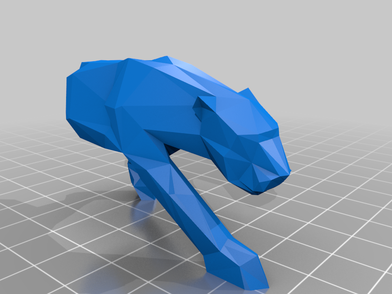Panther Origami Easy To Print