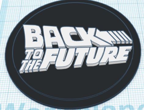 Back to the Future Modular Logo Insert