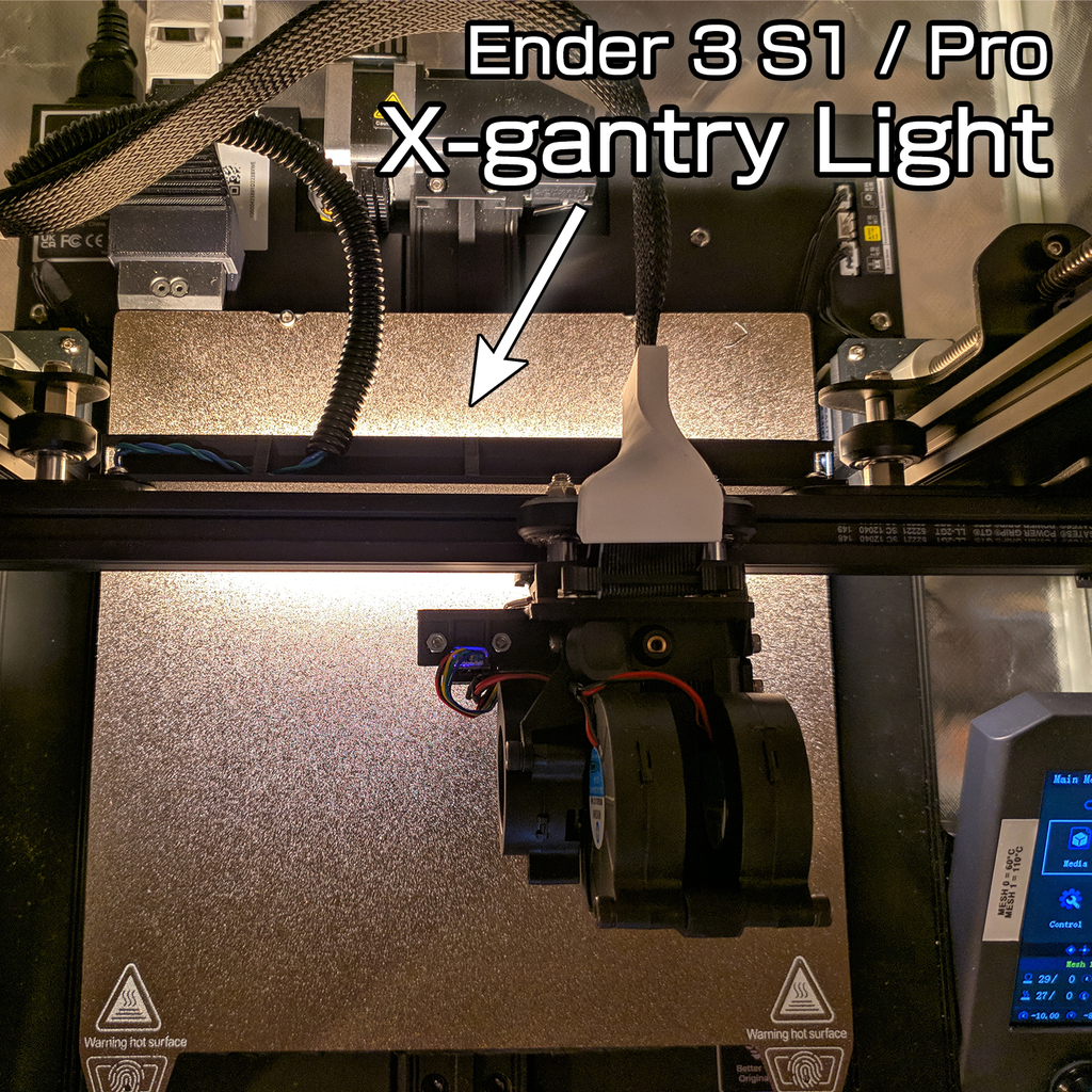 Ender 3 S1/Pro X-gantry Light