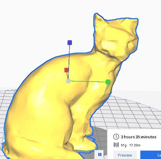 red cat (3D scan) V2