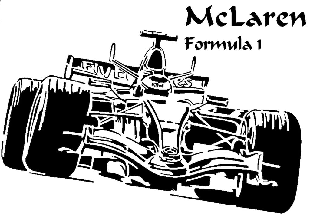 Mclaren formula 1 stencil
