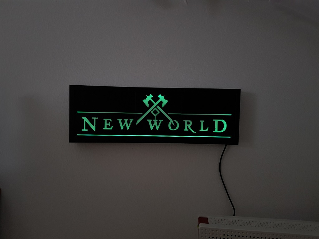 New World LED Sign