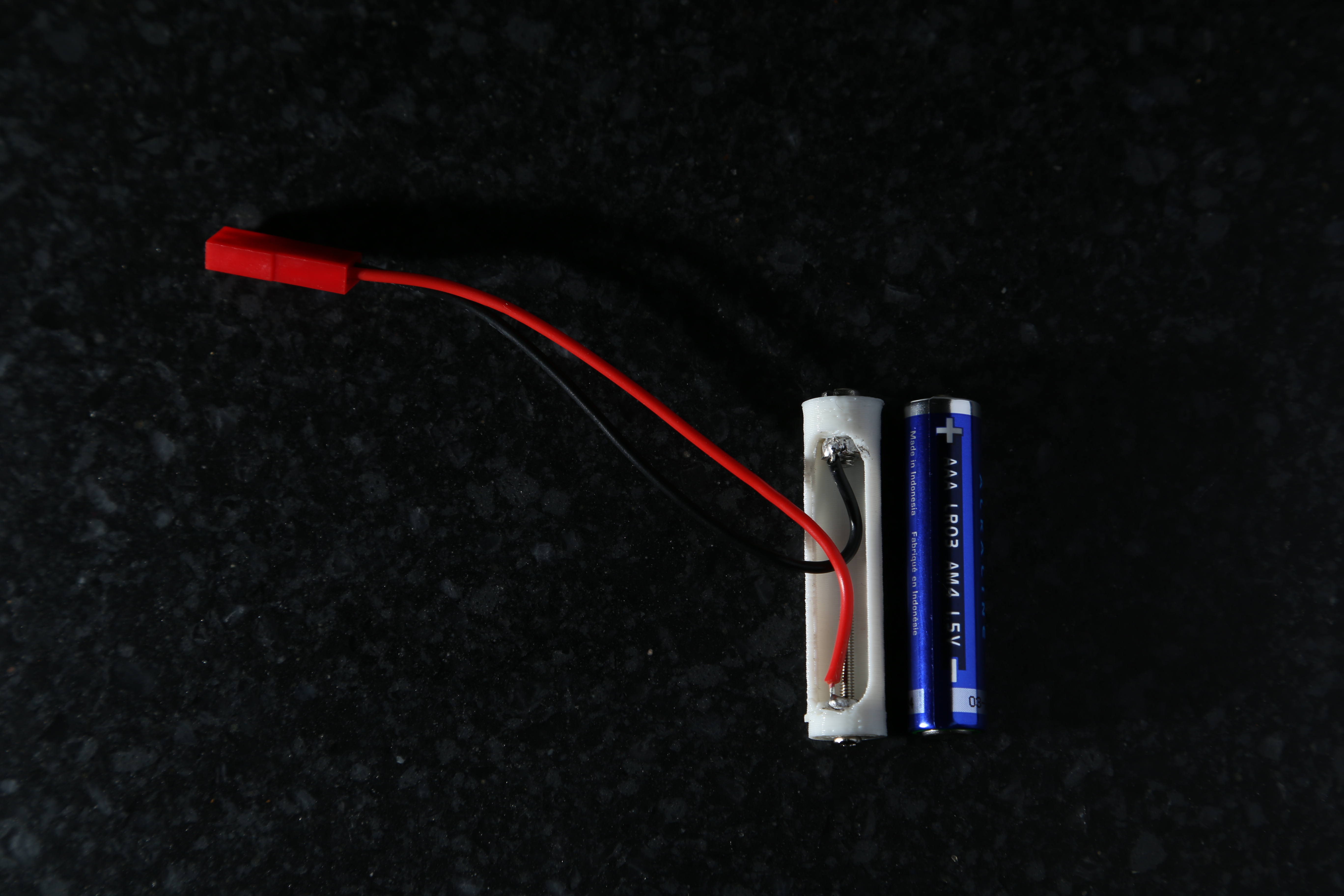 Fake  AA AAA battery for using a power supply design in openscad