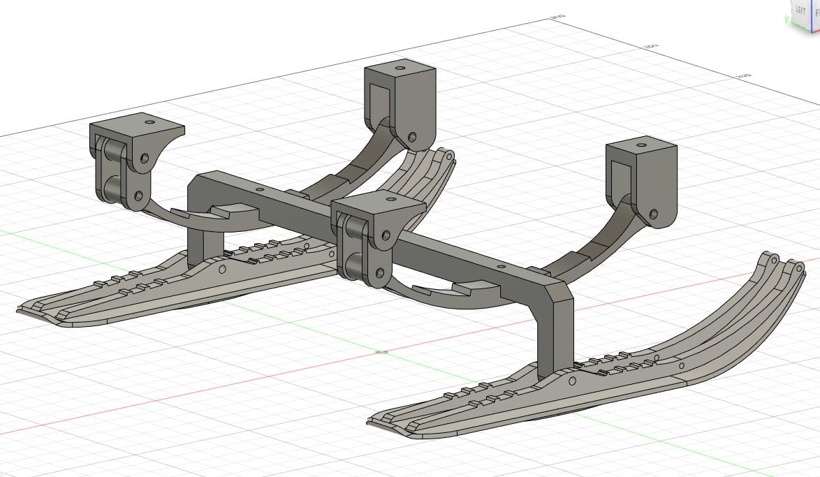 Trailer/Sleigh Frame w/ Skis