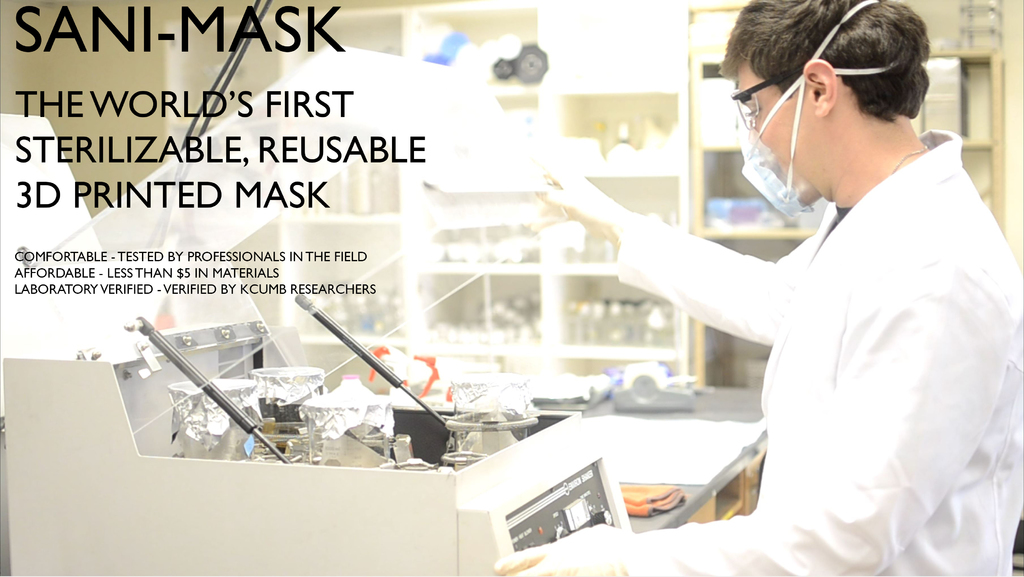 Sani-Mask : The world's first fully sterilizable 3d printed mask