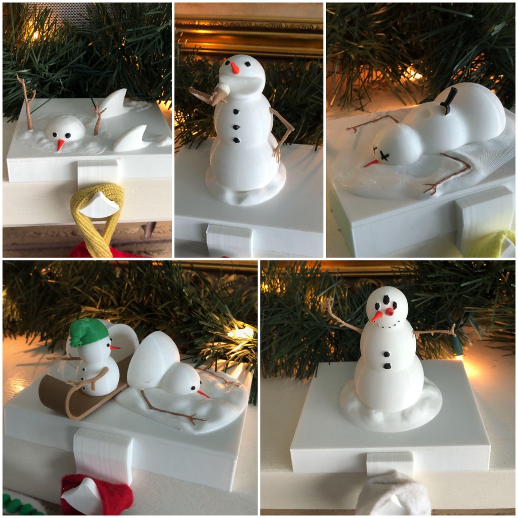 Snowman House of Horrors Stocking Holders