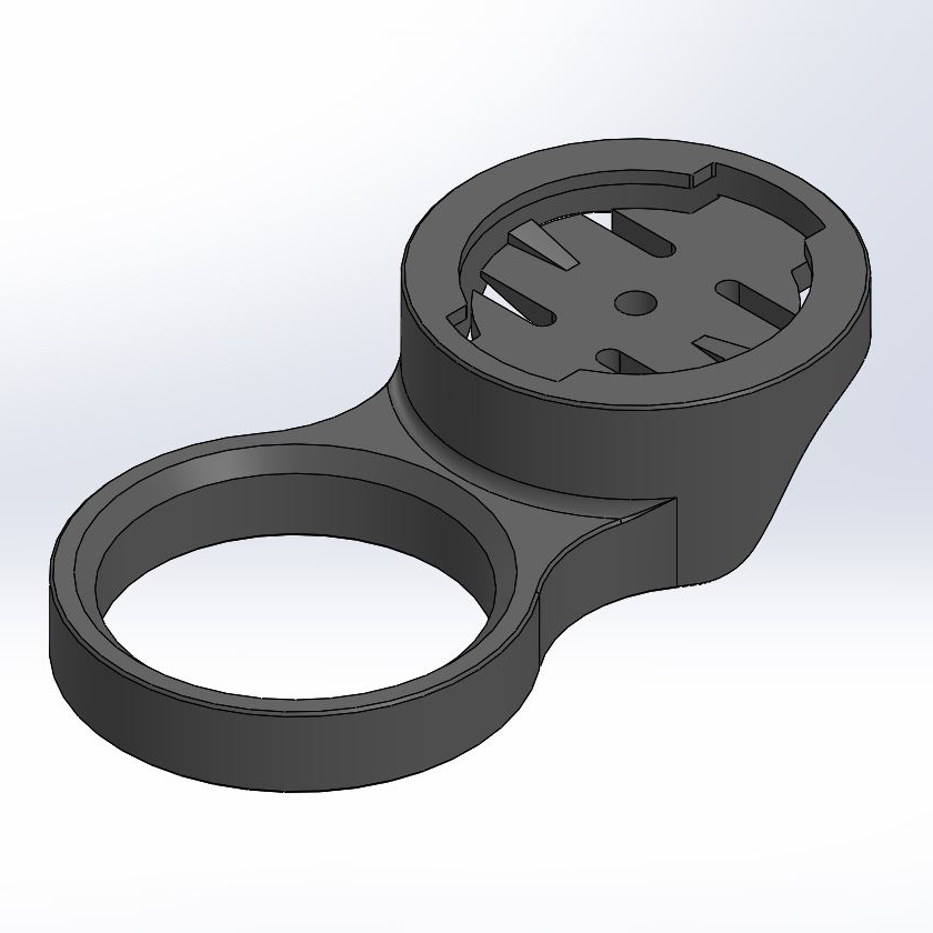 Garmin Edge Stem-Cap Mount for 1-1/8” steer tube fit for Renthal Fatbar