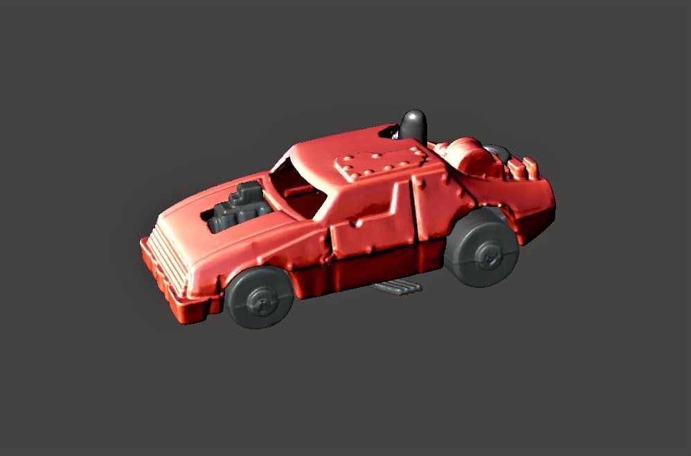 Thunder Road Car - Game Token 3D Scan