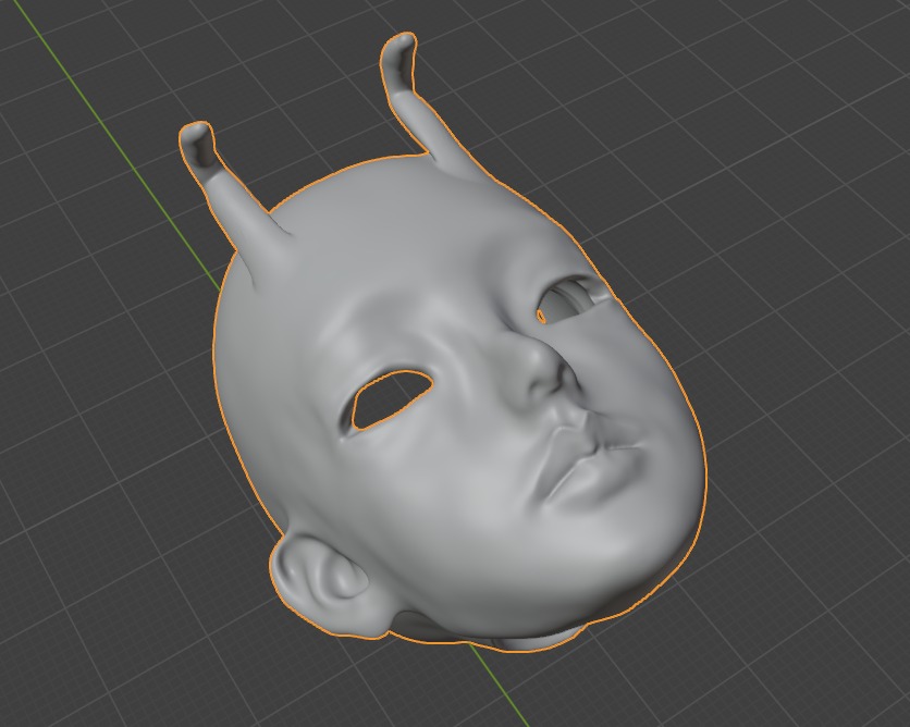 2 BJD Bug-girl heads