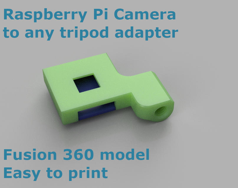 Pi Camera to any tripod adapter (mount)