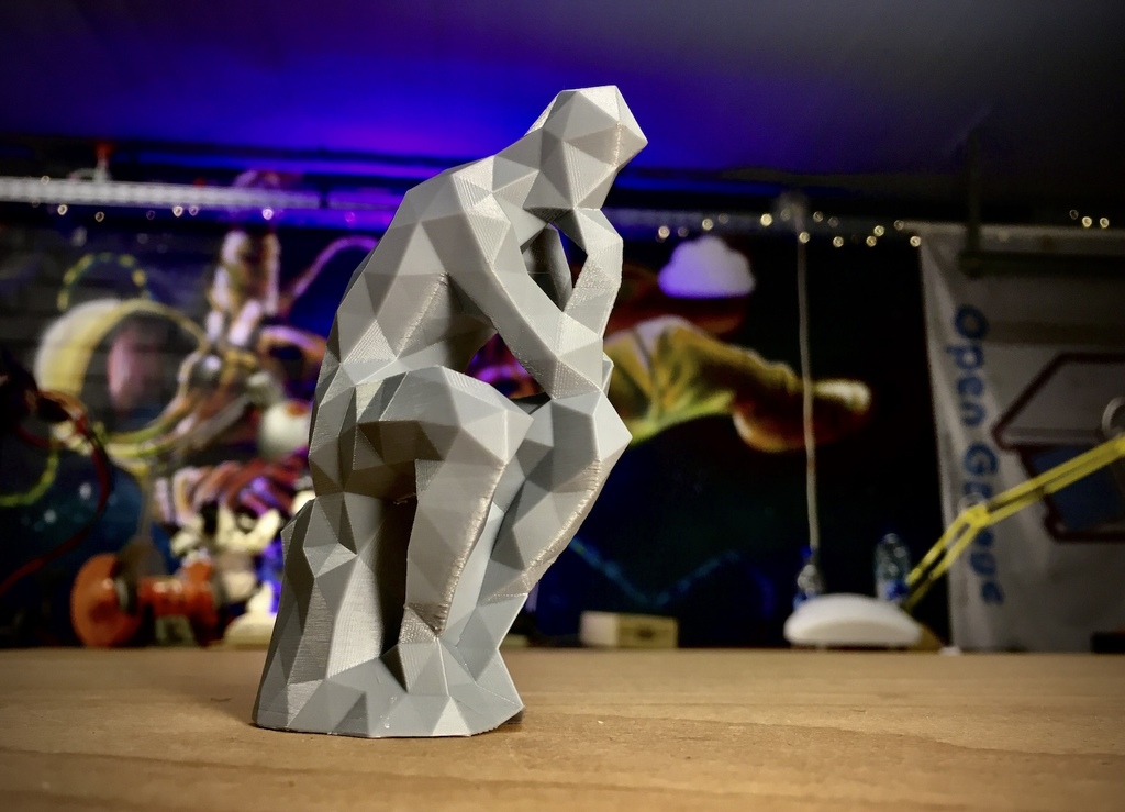 Lowpoly Thinker 3D model