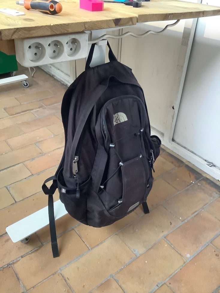 Backpack Hook for Ikea Trotten/Skarsta Desk