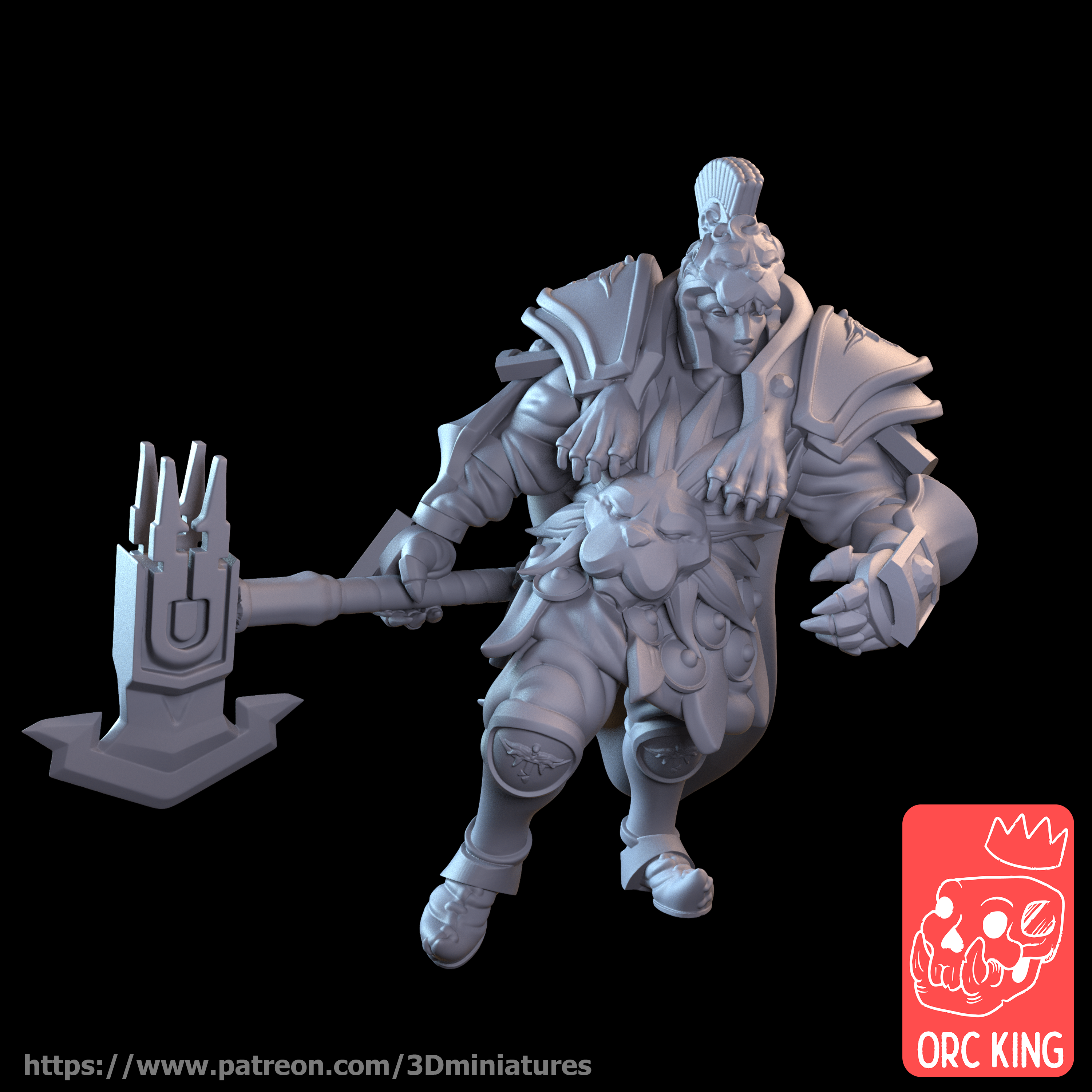 Orc King Patreon "Immortal Tempest" Thingiverse Exclusive