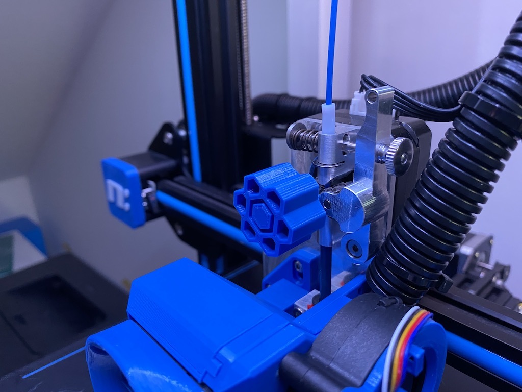 Extruder Knob for Micro Swiss Direct Drive Honeycomb Design