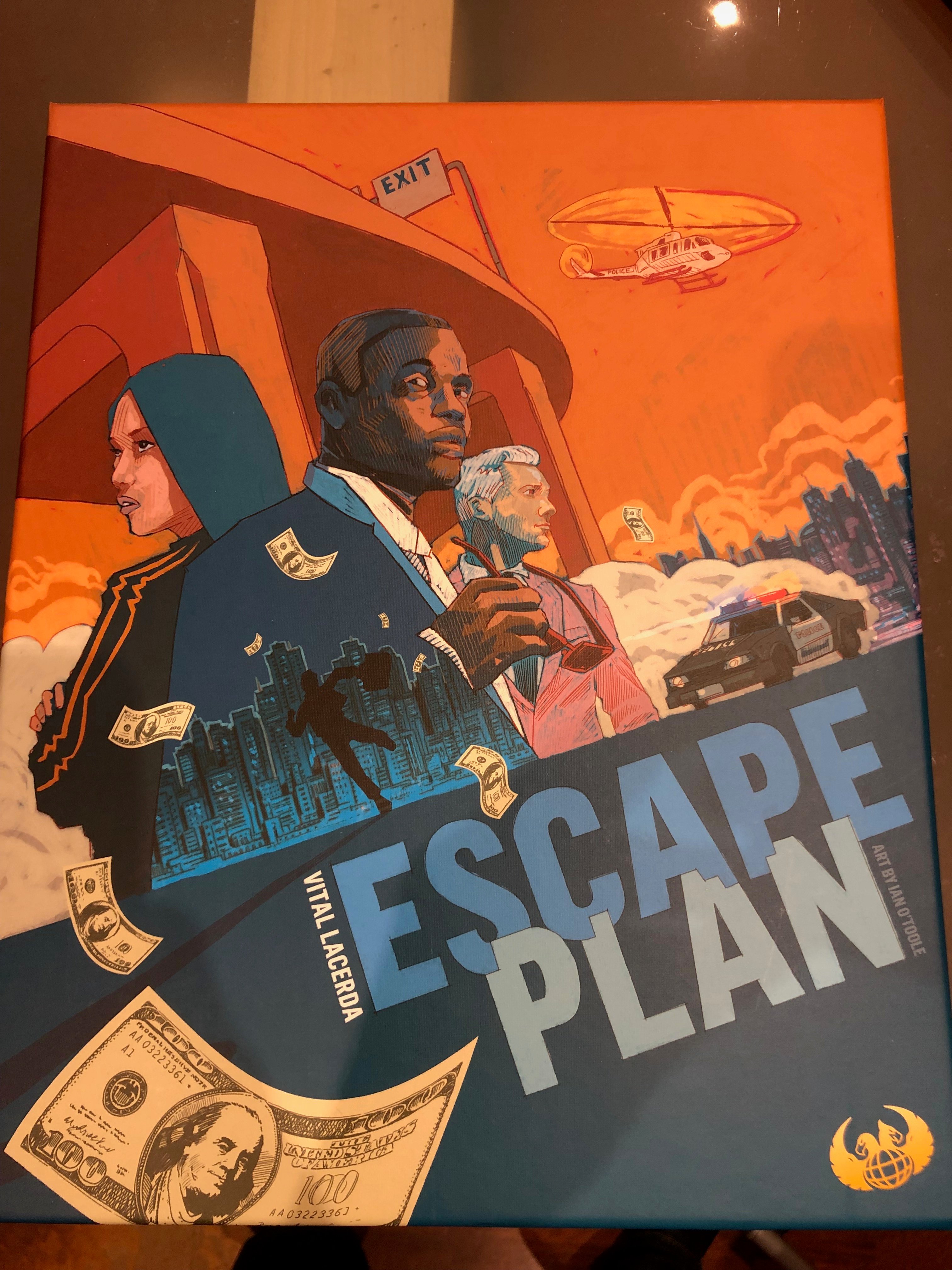 Escape Plan boardgame insert