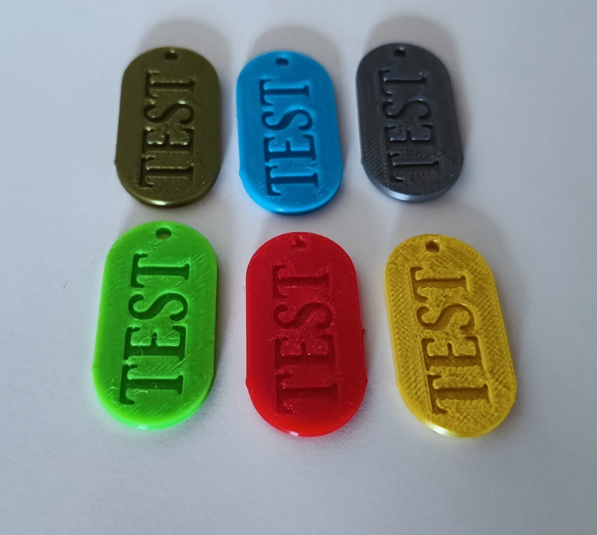 Printing test piece (ultrafast to print)