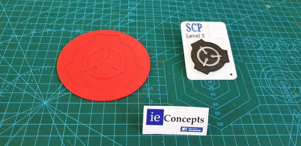 SCP Foundation Coaster and Access Card