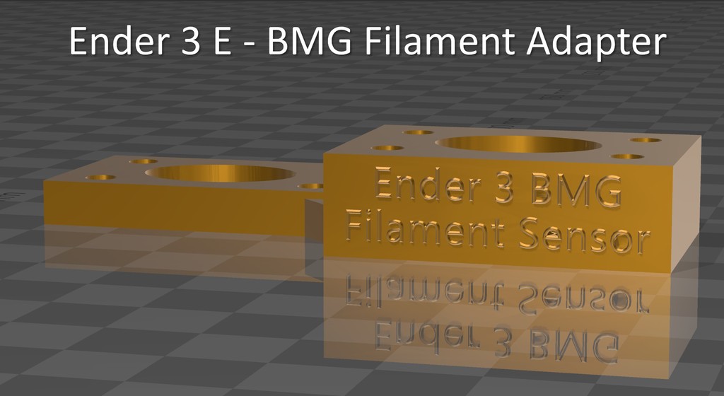Filament Sensor Mount - Ender 3 E - BMG Extruder Upgrade