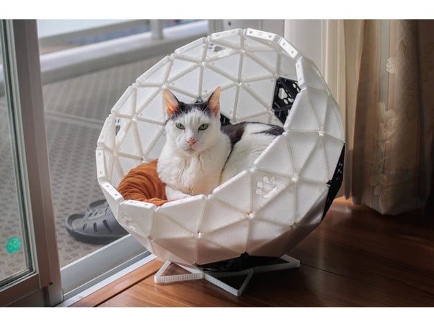 Geodesic Dome Cat House Bed Parts Remix