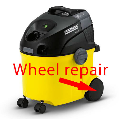Karcher SE 5.100 vacuum cleaner wheel repair 