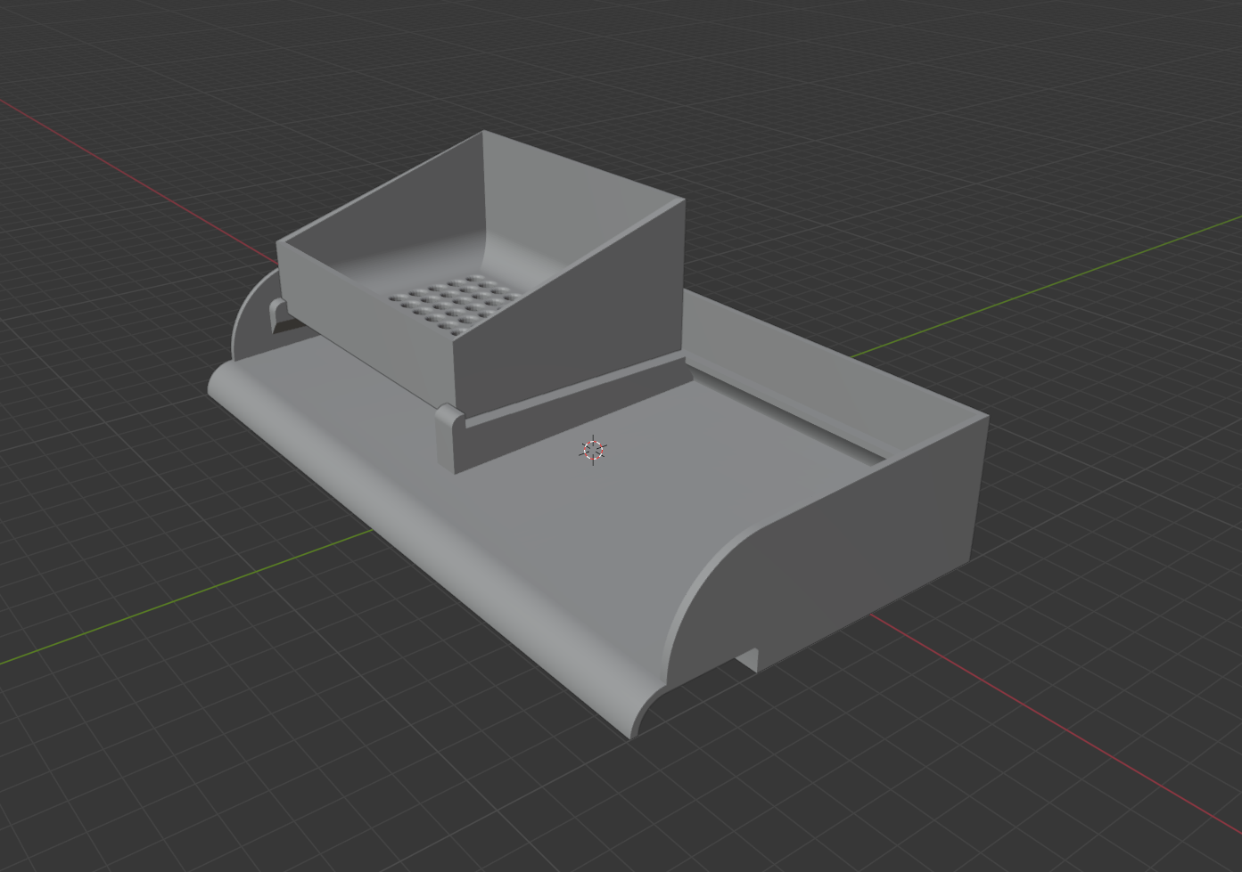Modular sponge organizer with an angled drainage platform that directs water straight into the sink